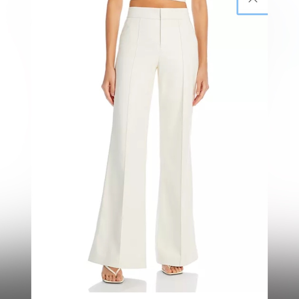 Alice + Olivia Dylan Wide-Leg Pants Vegan Leather